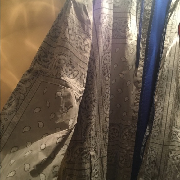 🆕 NBA TAG ZIPWAY NYK GRAY BANDANA PRINT JACKET 🆕🆕SIZE XL NEW YORK - Picture 15 of 15